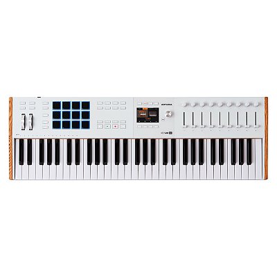 Teclado Controlador MIDI 61 Teclas Arturia KeyLab 61 Mk3 Branco