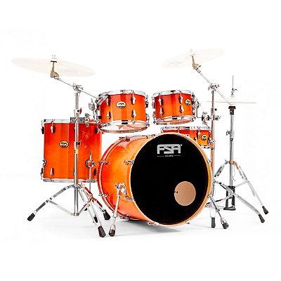 Bateria 22” 14” 10” 12” 16” FSA Elite Birch Honey Fade com Kit de Ferragens