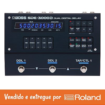 Pedal Delay Boss SD-3000D Dual Digital Delay | Roland Store