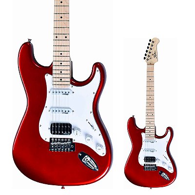 Guitarra Strato HSS Basswood Shelter SSW Candy Apple Red