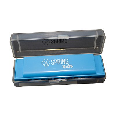 Harmônica Infantil C Diatônica Spring Kids SPK-041A Azul