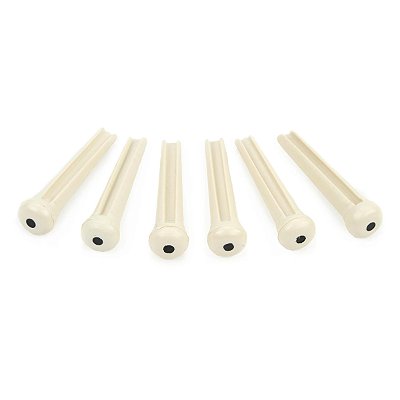 Pinos para Violão de Aço Smart Creme - Kit 6 Unidades