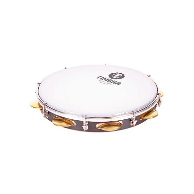 Pandeiro 11” Pele Leitosa Timbra Chocolate com Capa