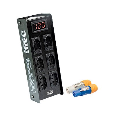 Régua de Energia 6 Tomadas 1 Saída Filtro DPS Santo Angelo FP7