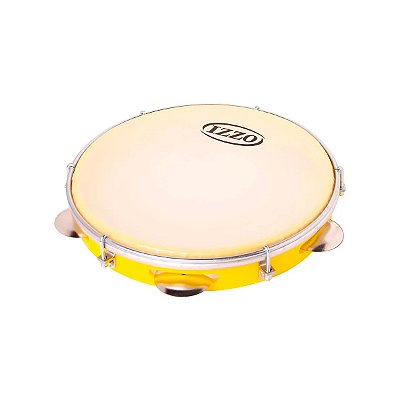 Pandeiro 10” ABS Pele Leitosa Izzo Amarelo