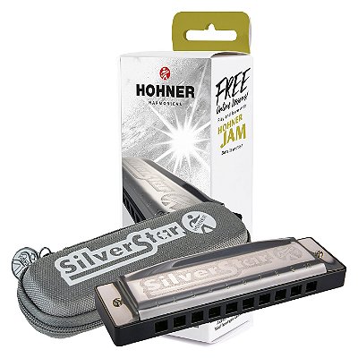 Harmônica Diatônica Hohner Silver Star em A - Small Box