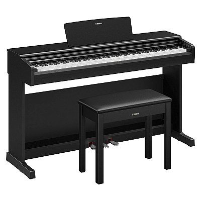 Piano Digital 88 Teclas Yamaha ARIUS YDP-146B Black com Banco