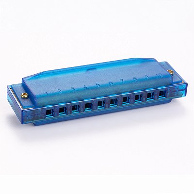 Harmônica Infantil Hohner Translucent Harp Blue