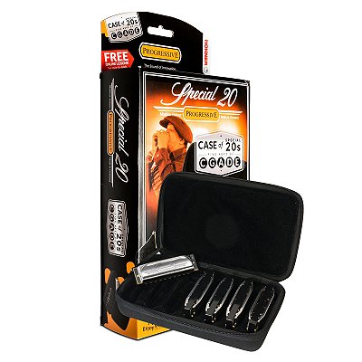 Kit 5 Harmônicas Hohner Special 20 em C D E G A