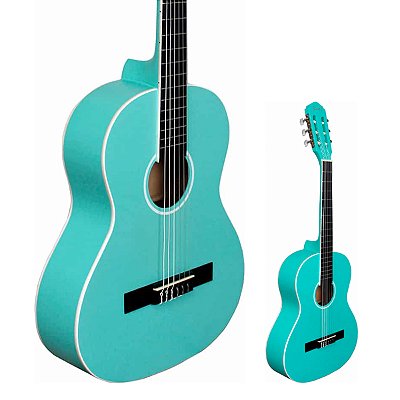 Violão 3/4 Acústico Nylon Giannini N6 TBS Azul Turquesa