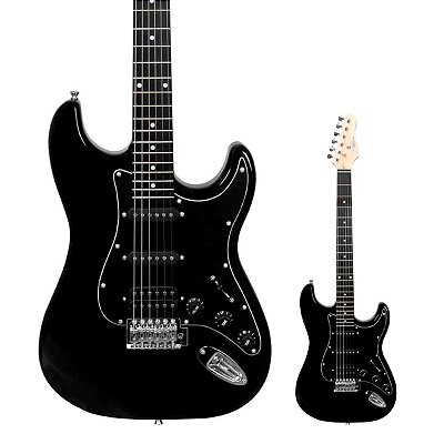 Guitarra Strato HSS Giannini G-101 BK/BK Preta