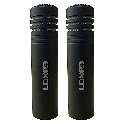 Microfone Condensador Lexsen LDX14 com Case - Par