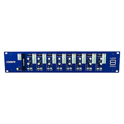 Amplificador de Fone 8 Canais Estéreo DBR HPA8 PRO