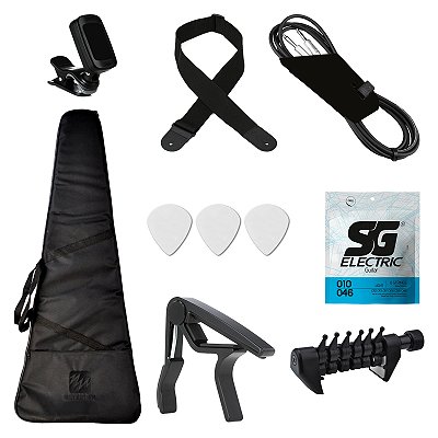 Kit de Acessórios para Guitarra AudioDriver - Kit Essential