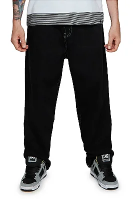Calça DC jeans Worker Oversize preta tam 44