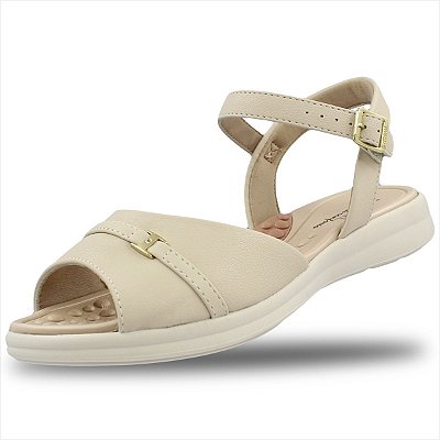 Sandália Modare Feminina Ultra Conforto - Creme