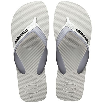 Havaianas Dual FC Masculina - Branco/Cinza