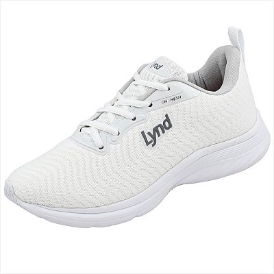 Tênis Lynd On-Mesh Feminino - Branco/Prata