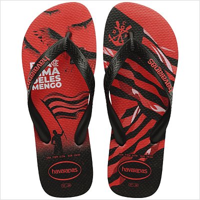 Chinelo Havaianas Top Times Flamengo - Preto