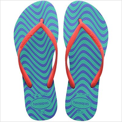 Chinelo Havaianas Slim Harmony Feminino - Verde Virtual