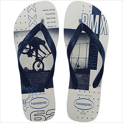 Havaianas Top Athletic FC Ref:4141348 - Branco/Marinho