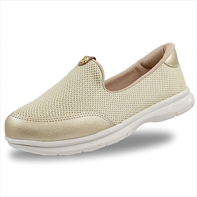 Tênis Modare Tec Tela Feminino - Dourado