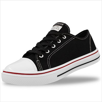 Tênis Moleca Ref:5796.204.20200 - Preto 01/Branco 99