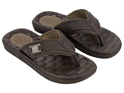 Chinelo Cartago Egeu III Dedo AD Ref:12287 - Marrom/Marrom