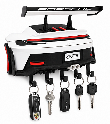 Porta Chaves Decorativo Estilo Carro Esportivo GT3 RS - Suporte de Parede Premium para 5 chaves