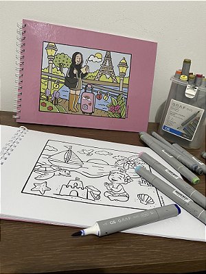 Sua História para colorir