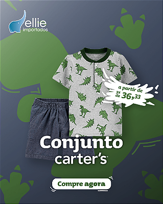 Conjunto 2 peças Carter´s - Dinossauro