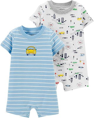 Kit com 2 Rompers Carter´s - Carros