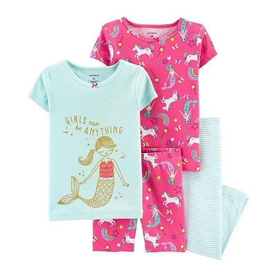Pijama 4 peças Carter´s - Sereia