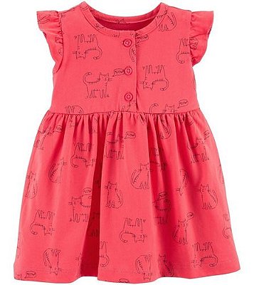 Vestido Rosa Carter´s - Gato