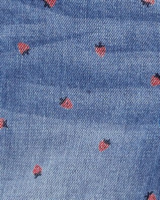 Jardineira Jeans OshKosh - Morango