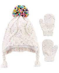 Kit Gorro e Luvas Carter´s - Pompom - 0-9 meses