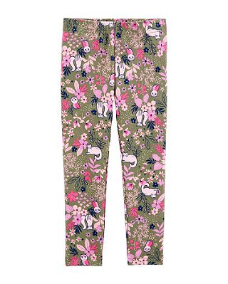 Calça Legging Floral Carter´s - Verde Militar