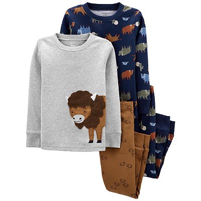 Pijama 4 peças Carter´s - Búfalo