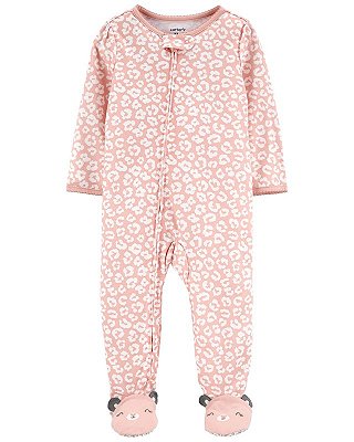 Macacão com Pezinho Carter´s - Oncinha Rosa