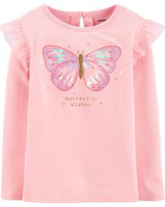 Camiseta Manga Longa Carter´s - Borboleta