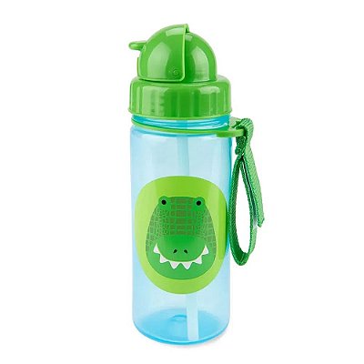 Garrafinha Squeeze com Canudo Skip Hop - Crocodilo