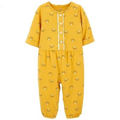 Macacão sem Pezinho Carter´s - Amarelo Floral