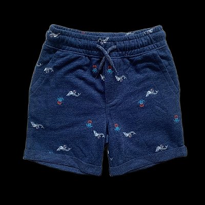 Bermuda Azul Carter´s - Animais Marinhos