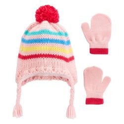 Kit Gorro e Luvas Carter´s - Rosa - 12-24 meses