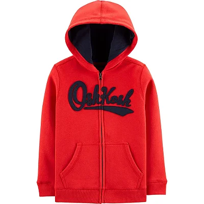 Jaqueta Moletom Zíper OshKosh - Vermelho