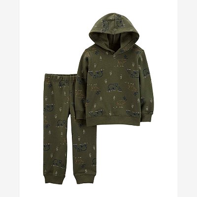 Conjunto Moletom 2 Peças Carter´s - Verde Urso