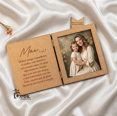 Livro Porta Retrato Dia das Mães