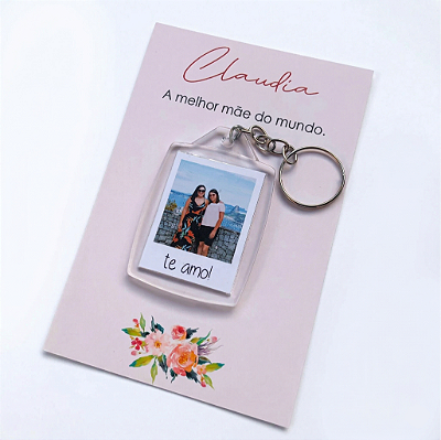 Chaveiro de Acrílico Personalizado - Dia das Mães