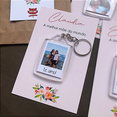 Chaveiro de Acrílico Personalizado - Dia das Mães