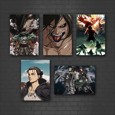 Placa Decorativa Shingeki no Kyojin Attack on Titan